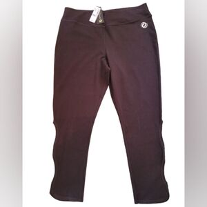 NWT ACTIVEZONE ATHLEISURE Black Leggings with Cut-out Detail, Size X